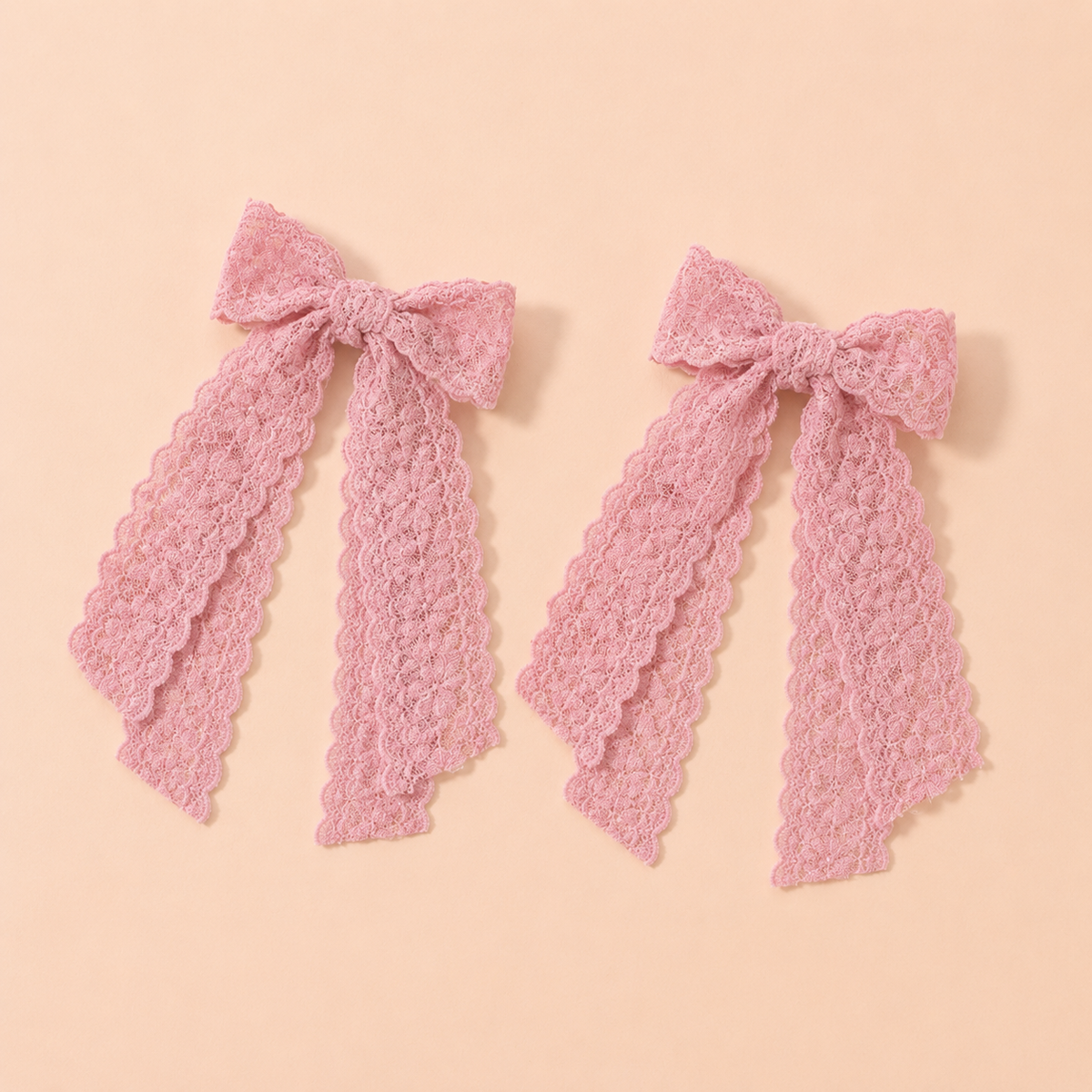 Spetsrosetter med band – 2-pack