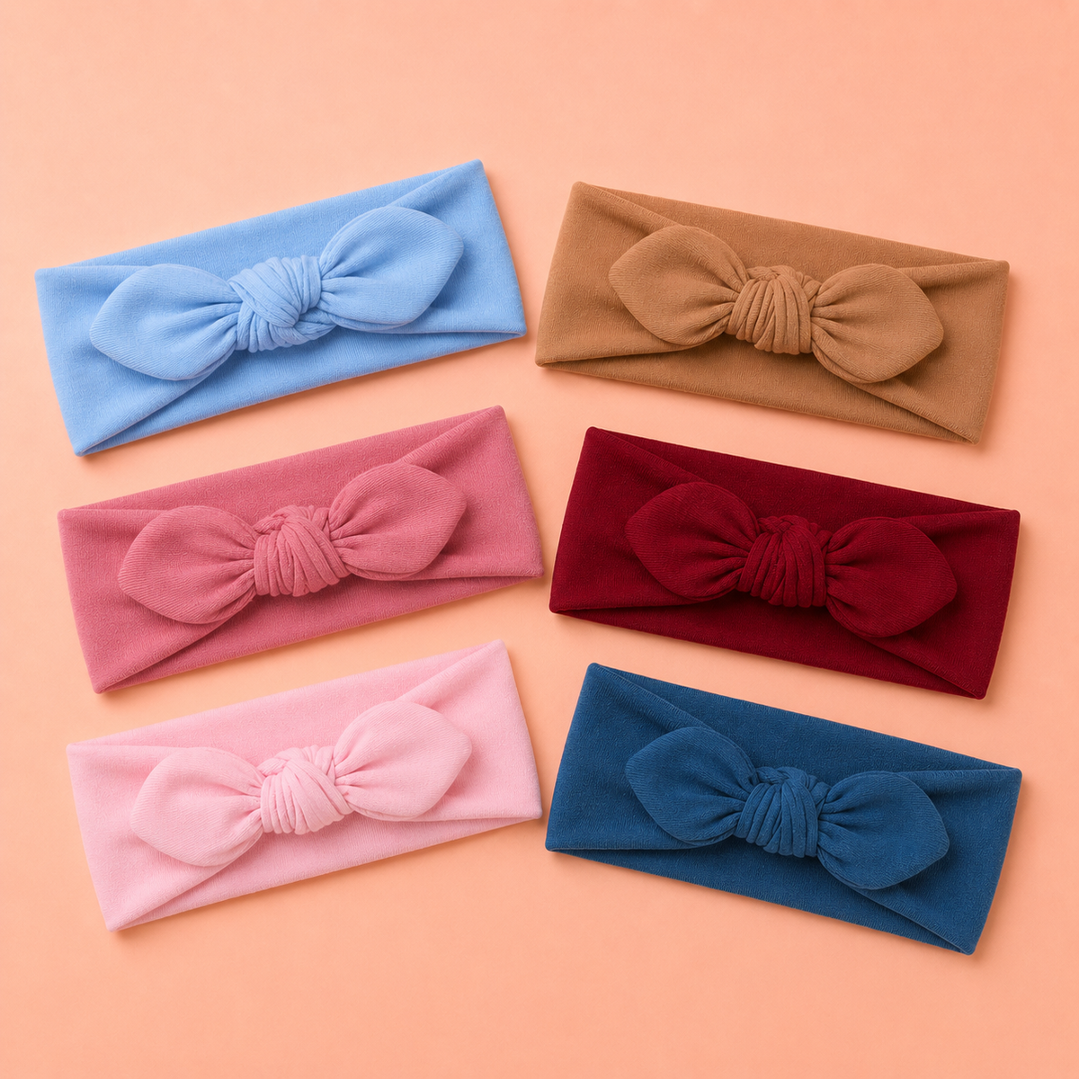 Mjuka Babyhårband – Pastel Collection (6-pack)