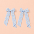 Broderade rosetter med band – 2-pack