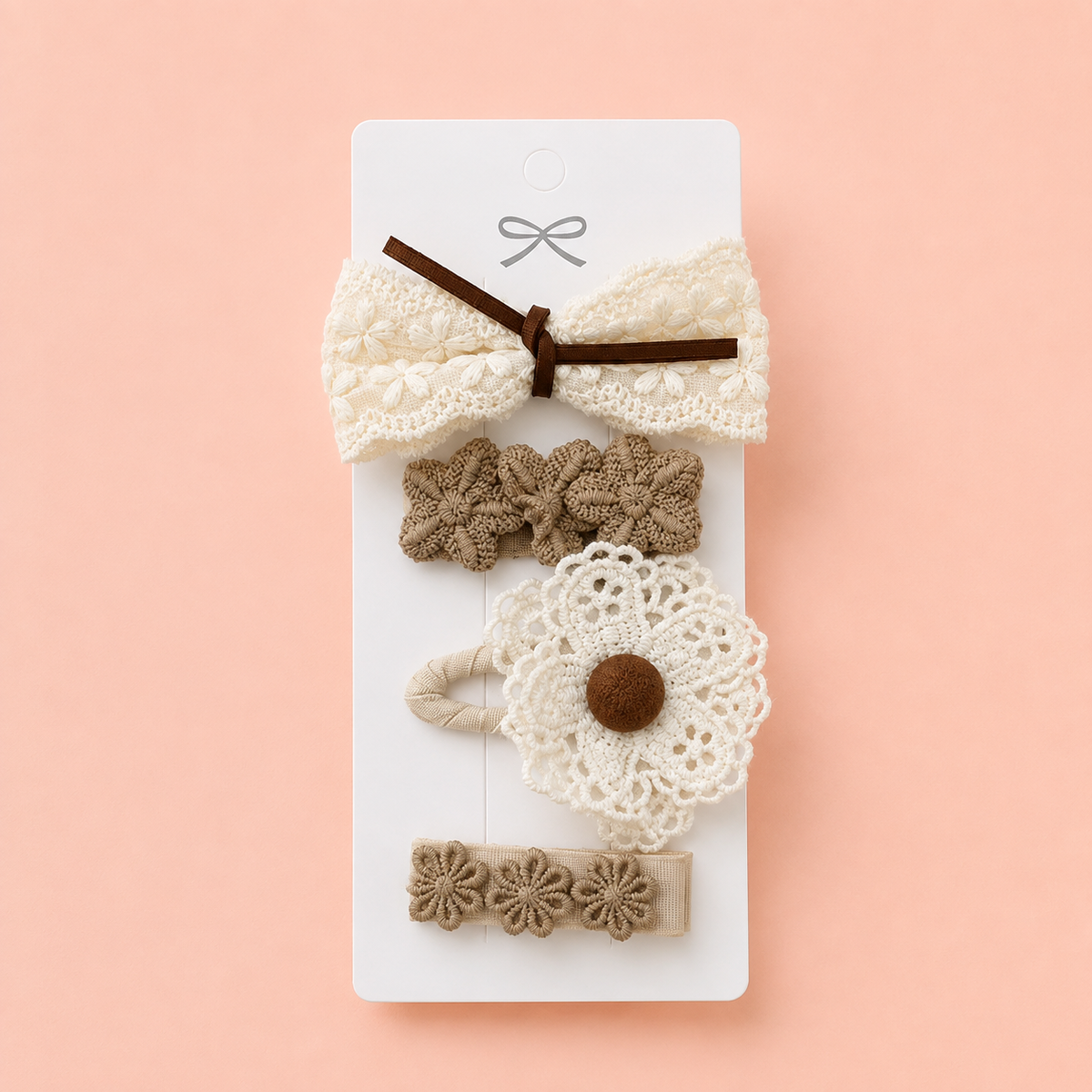 Hårspännen Set – Vintage Blossom (4-pack)